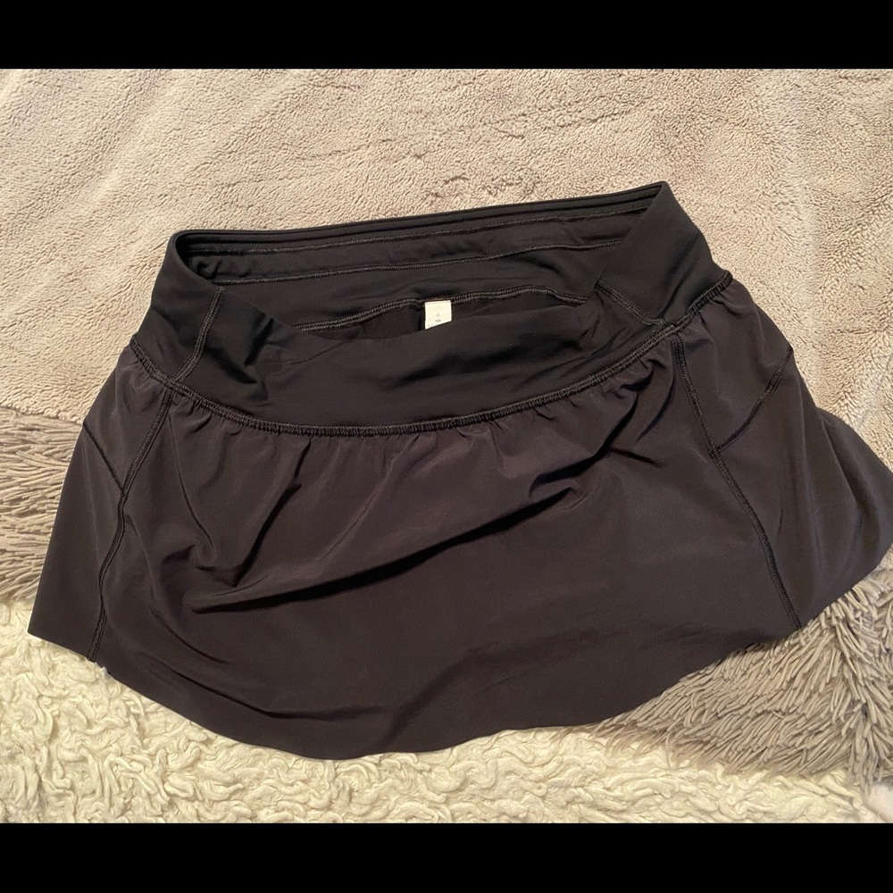 LuluLemon black tennis skirt